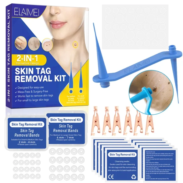 Skin Tag Remover Patch Set Face Wart Removal Patch for Small to Medium Skin Tag Removal Tool Kit
